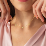 Minimalist Heart initial Necklace - Image 3