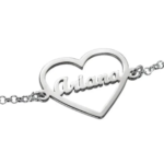 ♥ Personalised Heart Name Bracelet - Image 2