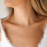 Minimalist Heart initial Necklace
