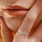 Heart Design Custom Name Ring - Image 2