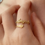 Heart custom name ring that symbolizes love - Image 2